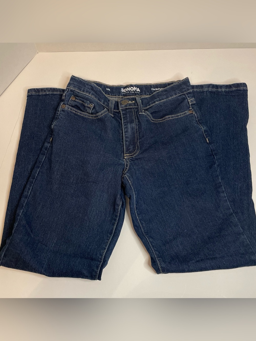 Boys Sonoma The Everyday Jean Size 12S. Straight. Denim Jeans Normcore